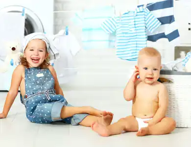 Kid Laundry Shutterstock 489652999